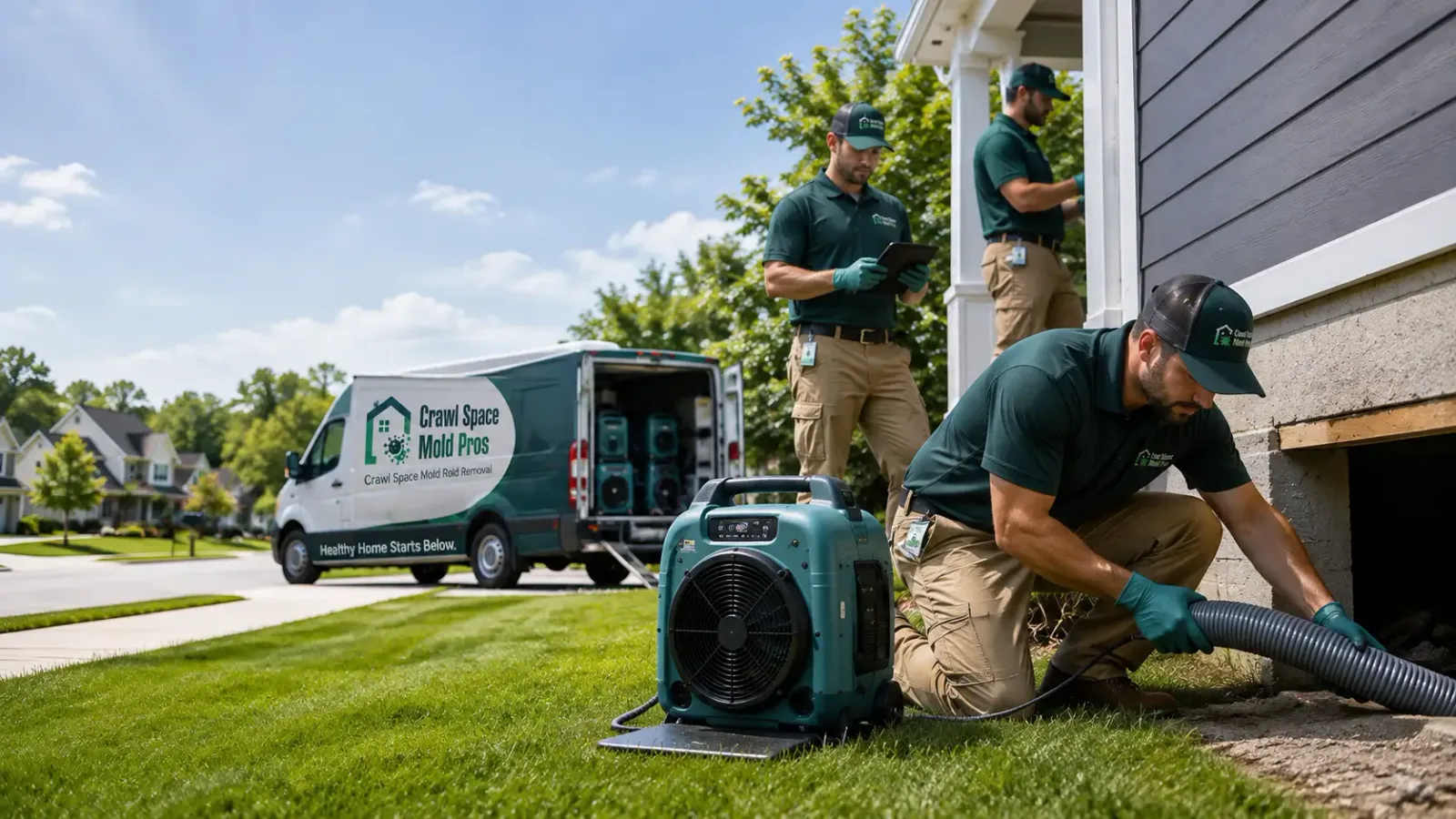 Crawl Space Mold Removal in Montrose, IL
